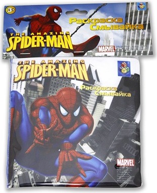 Набор для творчества 1TOY Раскраска Смывайка Spider-Man Т54752
