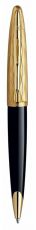 Ручка роллер WATERMAN Carene (S0909790) Essential Black GT (F) чернила: черный латунь позолота 23К
